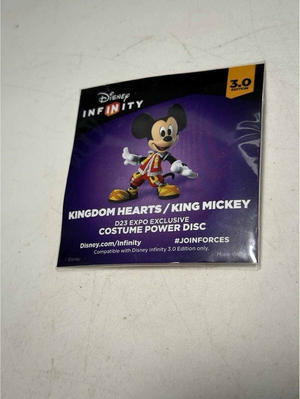 D23 Kingdom Hearts/King Mickey Disney Infinity Power Disc RARE